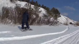 Катаемся на мотосноуборде 11.03.2018