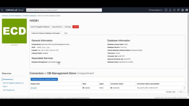 OCI Database Management Service: Enable Database Management for an External Database смотреть онлайн
