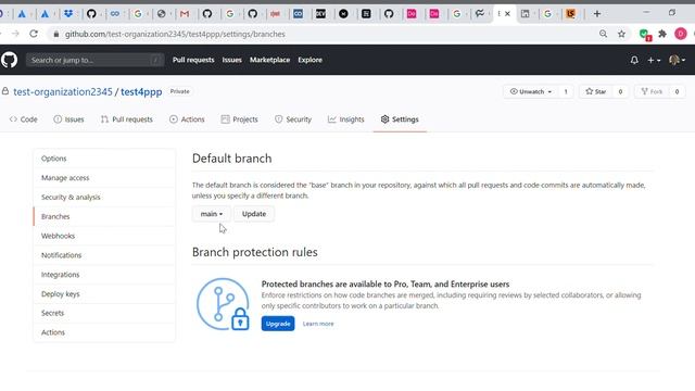 Changing your default branch in GitHub смотреть онлайн