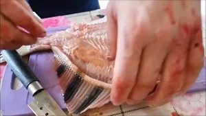 разделываем камбалу
