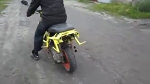 скутер переделали под 150 кубов