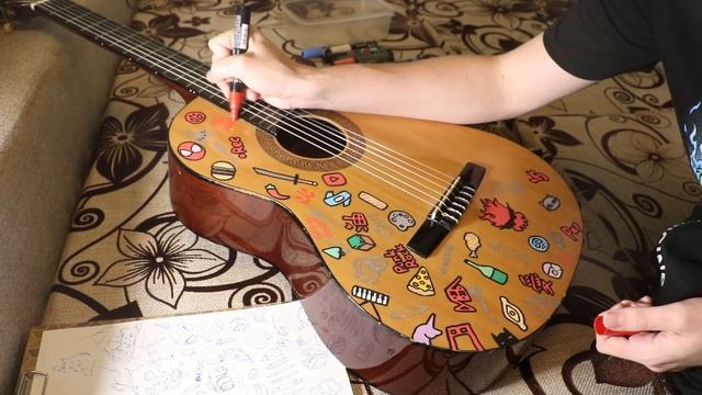 КАСТОМ ГИТАРЫ POSCA PEN смотреть онлайн