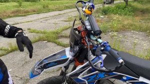 Stunt на Китайском мотарде.