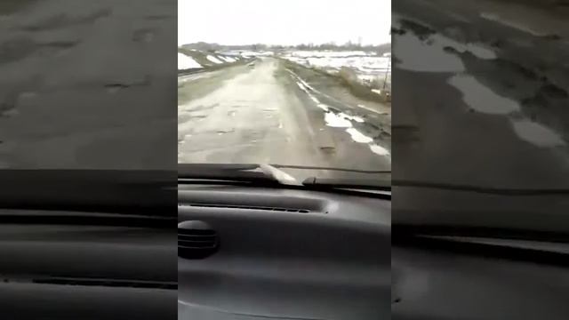 Дорога из поселка Грицовский в Новомосковск.