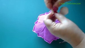 Цветочная фея из гофрированной бумаги, мастер-класс.