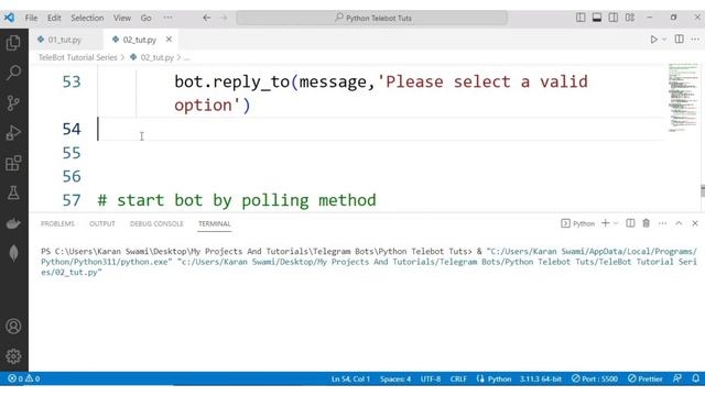 How To Make Telegram Bot With Python - #2 - Send Keyboard & Inline Keyboard By @CodeWithKaran смотреть онлайн