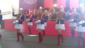 Парад Самарских мажореток барабанщиц.