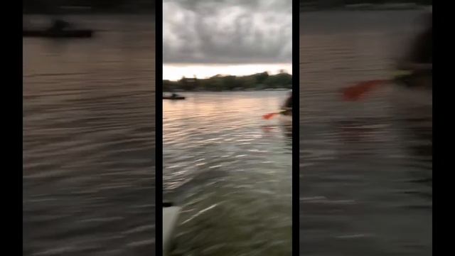 Kayak tournament madness! Big storm rolled in!