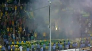 Файер-шоу футбольных фанатов «Кубани» в Ростове