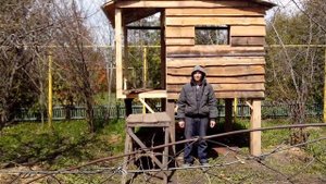 Детский домик своими руками из дерева.