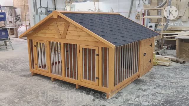 Купить тёплый вольер для двух собак "Винстон". зимний Вольер для двух собак от Усадьба Мастеров смотреть онлайн