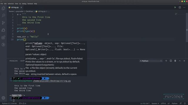 Programming with python for absolute beginners - [Bangla] - String in python смотреть онлайн