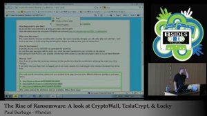 BSidesCLT 2016: The Rise of Ransomware: A Look at CryptoWall, TeslaCrypt and Locky by Paul Burbage