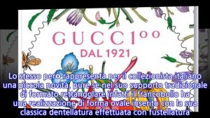 Un francobollo dalla forma particolare per i 100 anni di Guccio Gucci SpA