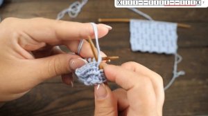 Узор «Извилистые дорожки» спицами из лицевых и изнаночных ? "Winding paths" knitting pattern