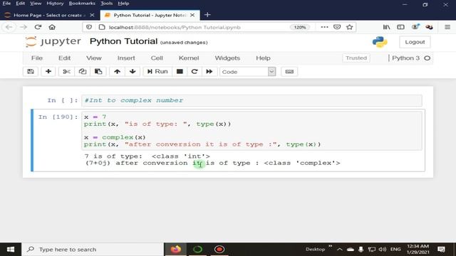 Integer To Complex Type Conversion | Python 4 You | Lecture 170