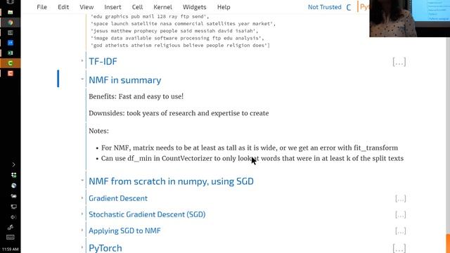 Computational Linear Algebra 2: Topic Modelling with SVD & NMF смотреть онлайн