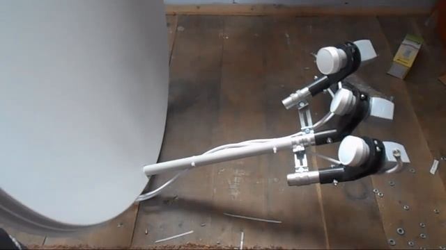 установка спутниковой антены (3 спутника) смотреть онлайн