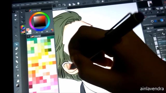 Surface Pro 3 drawing with Mangastudio EX5 смотреть онлайн