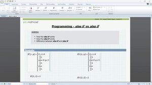 Programming: "else if" VS. "also if" in Mathcad Prime