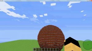 КАК MineCraft v 1.5.2 быстро построить СФЕРУ из ДИНАМИТА без МОДОВ