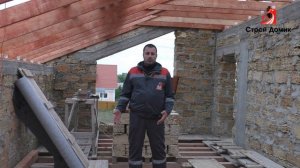 Дом с мансардой. Дом из ракушечника. Дом в Крыму. Строительство домов. #крым#домвкрыму#домсмансардо