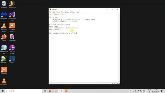 Tkinter Radiobuttons | Python Tutorial