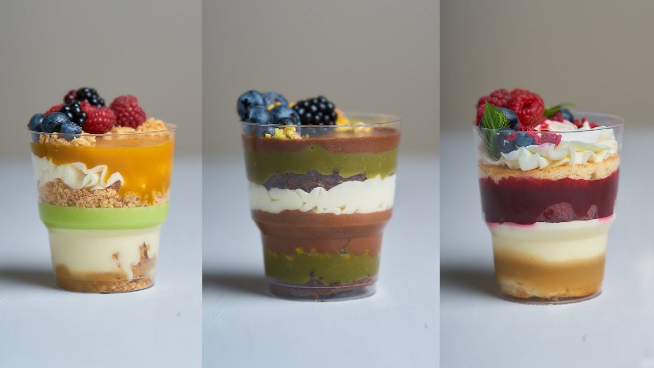 Трайфлы//Десерты в стаканчиках смотреть онлайн