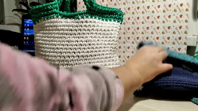 Что получилось связать из хозяйственного шнура