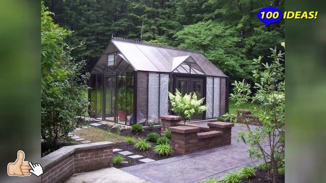 Ideas for placing buildings in the garden: kitchen, shed, cellar, office, summer house... смотреть онлайн