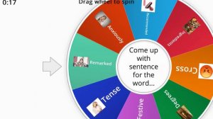 Word Wall Random Wheel