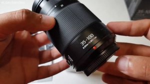 Объектив Panasonic 35-100mm f/2.8 II ASPH. O.I.S. Lumix G X Vario  Распаковка