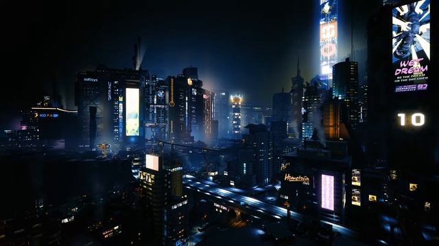 Night City Cyberpunk HD Live Desktop Background - FREE Download 4K 60fps Live Wallpaper Screensaver