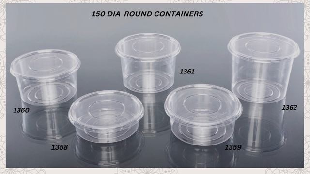 CATALOG 1| PET ROUND &  SQUARE CONTAINERS | #oracle #oraclepolyplast #foodpackaging #containers