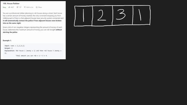 House Robber -  Leetcode 198 - Python Dynamic Programming