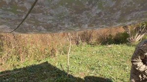 Как установить тент на поляне без веревок? Легко и просто!!!