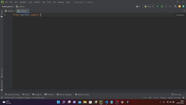 Snake Game Project using Python NEXT LEVEL!!!! #Python