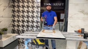Как установить накладную варочную поверхность и блок розеток в столешницу из керамогранита