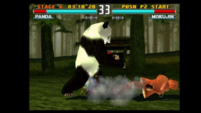 TEKKEN 3 Panda Arcade Hard Mode only 1 Move (PS1) смотреть онлайн