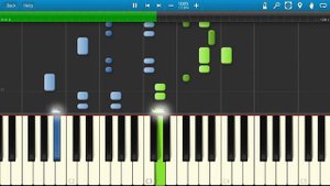 Песенка Мамонтенка [Из мф "Мама Для Мамонтенка"] (на пианино Synthesia)