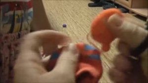 Пальчиковая кукла из детского носочка. Мы с Дашей переделываем.