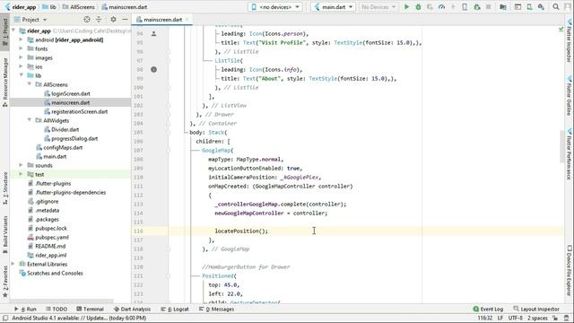 How to Get user Current Location in Flutter Google Maps and Live Location Tracking iOS & Android Ap