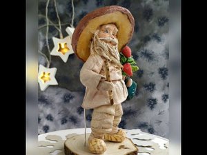 Авторские коллекционные елочные игрушки из ваты Боровички