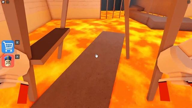 Escaping from a BARRY'S PRISON RUN! LAVA BARRY COP #roblox #obby смотреть онлайн