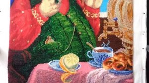 У Самовара от Золотых Ручек. Готовая работа. Сколько весит вышивка бисером