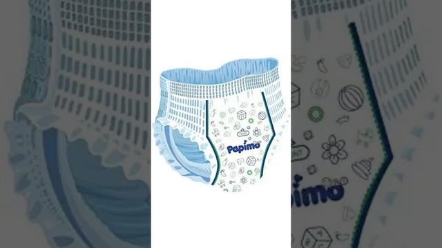 PAPIMO BABY PANTS DIAPERS WITH ALOE  VERA, LARGE, 64 COUNT & PAPIMO BABY DRAPER PANTS  WITH ALOEVER