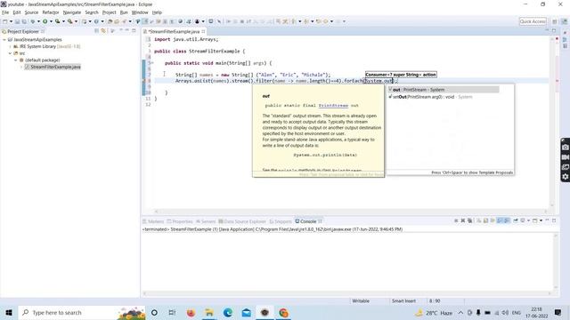 Java8 | Stream Api | filter() method смотреть онлайн