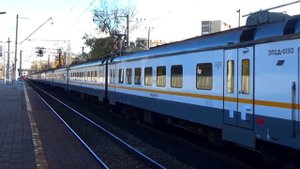 "Золотая осень!" Электропоезд ЭП2Д-0150 сообщением "Ипподром - Москва Казанский вокзал"
