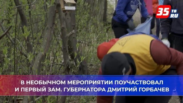 Субботник с пробежкой прошел на Тропе здоровья в Череповце