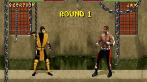 Mortal Kombat 2 SNES Scorpion Vs Jax